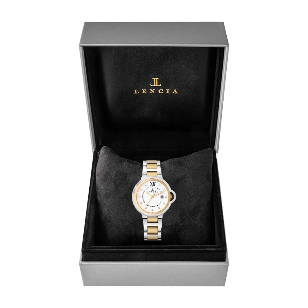 Lencia Women's Stainless Steel Analog Watch LC7174P - image 5