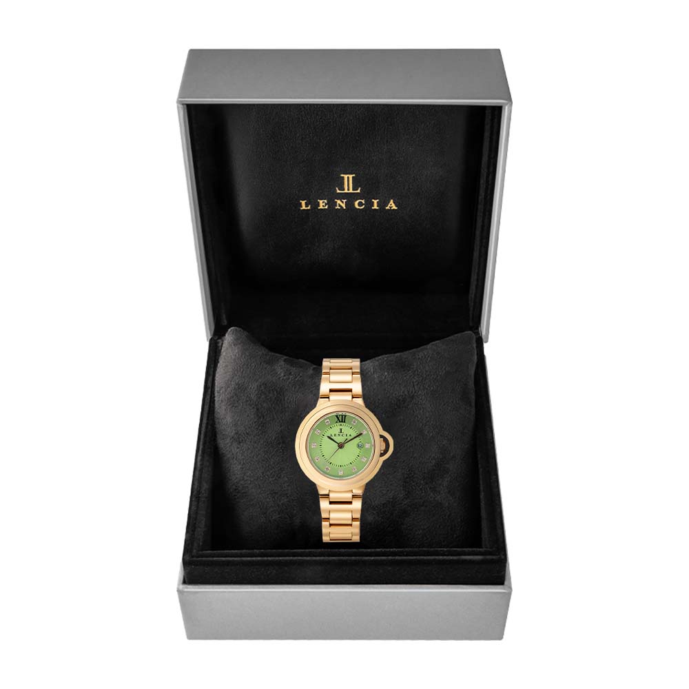 Lencia Women's Stainless Steel Analog Watch LC7174P