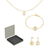 Cerruti 1881 Gold Stainless Steel Womens Jewelry Set Nkl Erg Brclt CIJLN1705104 SETOF3