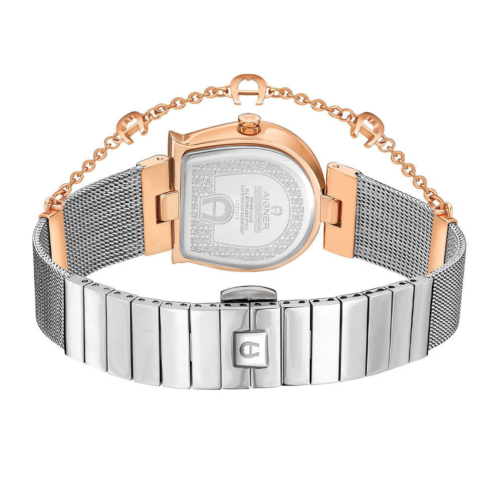 Aigner Cremona Women's Brown Dial Silver Gold Watch A115263 - Image 3