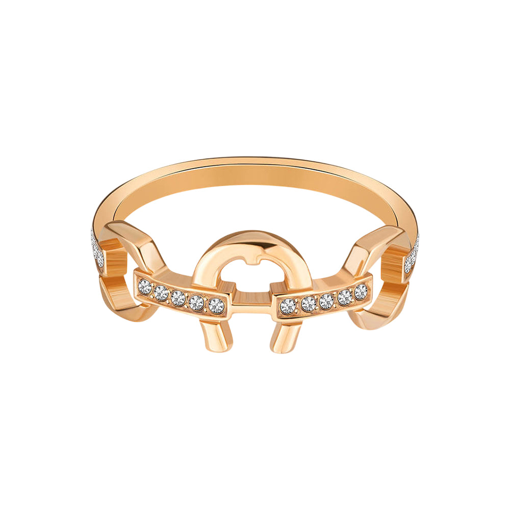 Aigner Nora Pink-Toned Brass Women's Ring Size 56 - ARJLF2101213