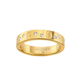Aigner Santina Gold-Toned Steel Women's Ring Size 54 - ARJLF0005112 - Image 2