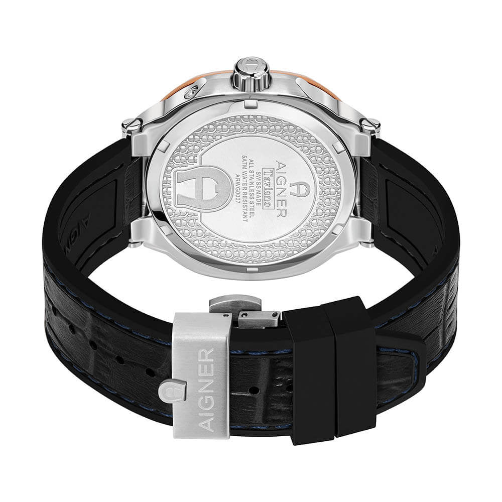 Aigner Taviano Swiss Made Black Round Dial Men's Watch ARWGG0000706 - Image 3