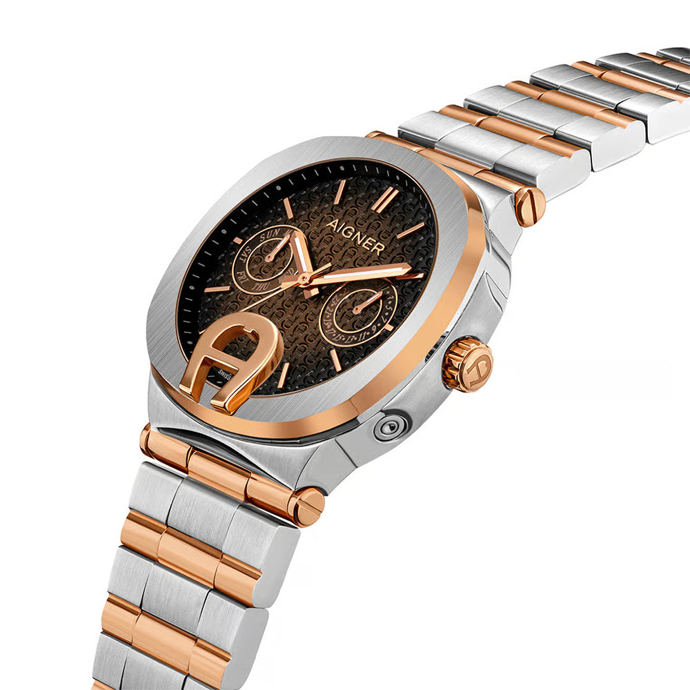 Aigner Taviano Women Brown Dial Silver Rose Gold Watch ARWLG0000703 - image 2