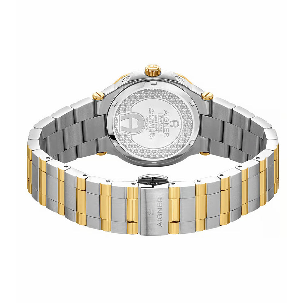 Aigner Taviano Women's Green Dial Silver Gold Watch ARWLG0000702 - Image 3