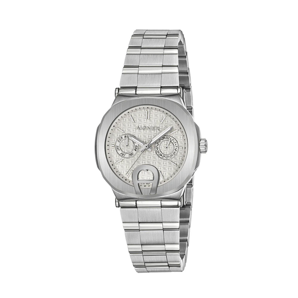 Aigner Taviano Women's White Dial Silver Watch ARWLG0000704