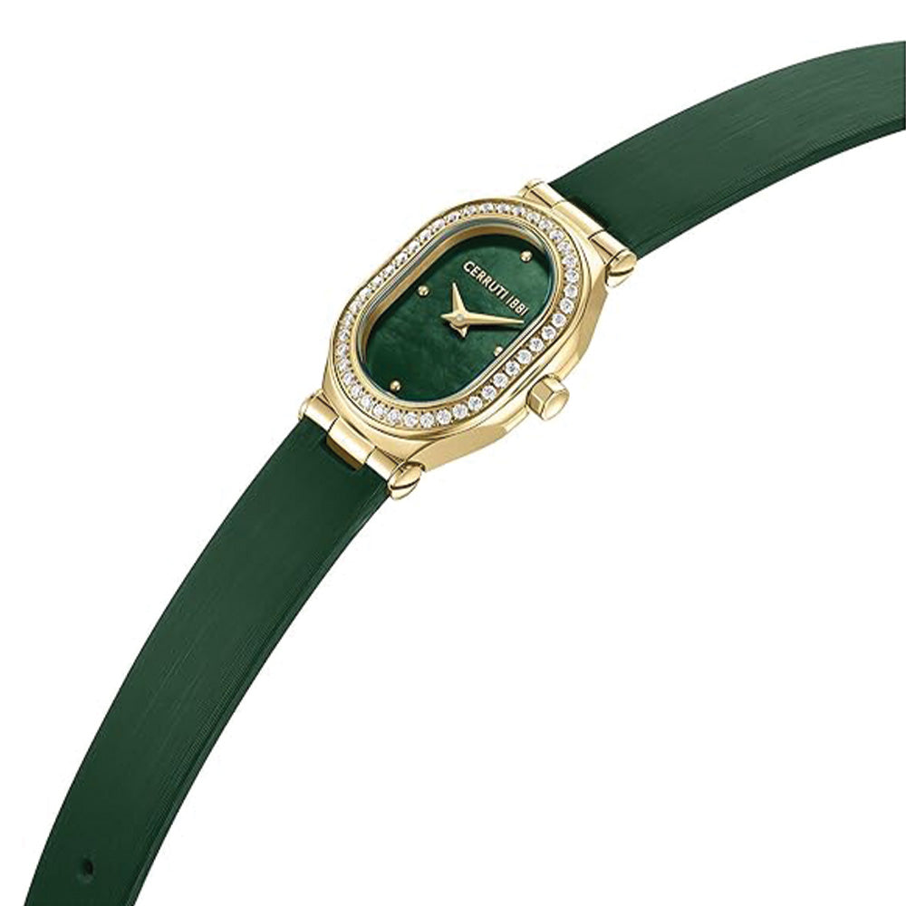 Cerruti 1881 Aosta Dark Green Dial Strap Watch For Women CIWLA0097302 - image 2