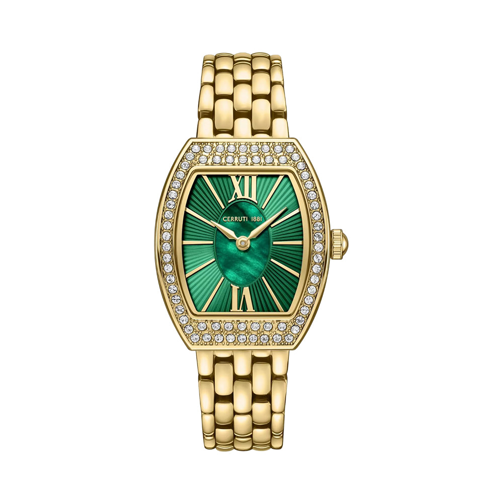 Cerruti 1881 Calliano Women's Swarovski Green MOP Watch CIWLG0086304