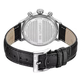 Cerruti 1881 Dervio Black Dial Leather Strap Chronograph Watch For Men CIWGC0073301 - image 3