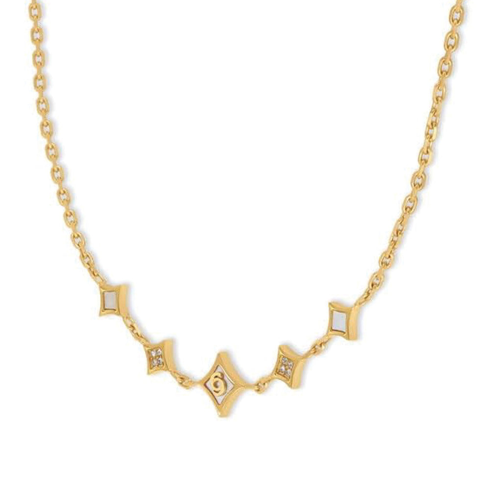 Cerruti 1881 Francesca Gold Multi Motif Charm Necklace For Women CIJLN0013301 - image 2