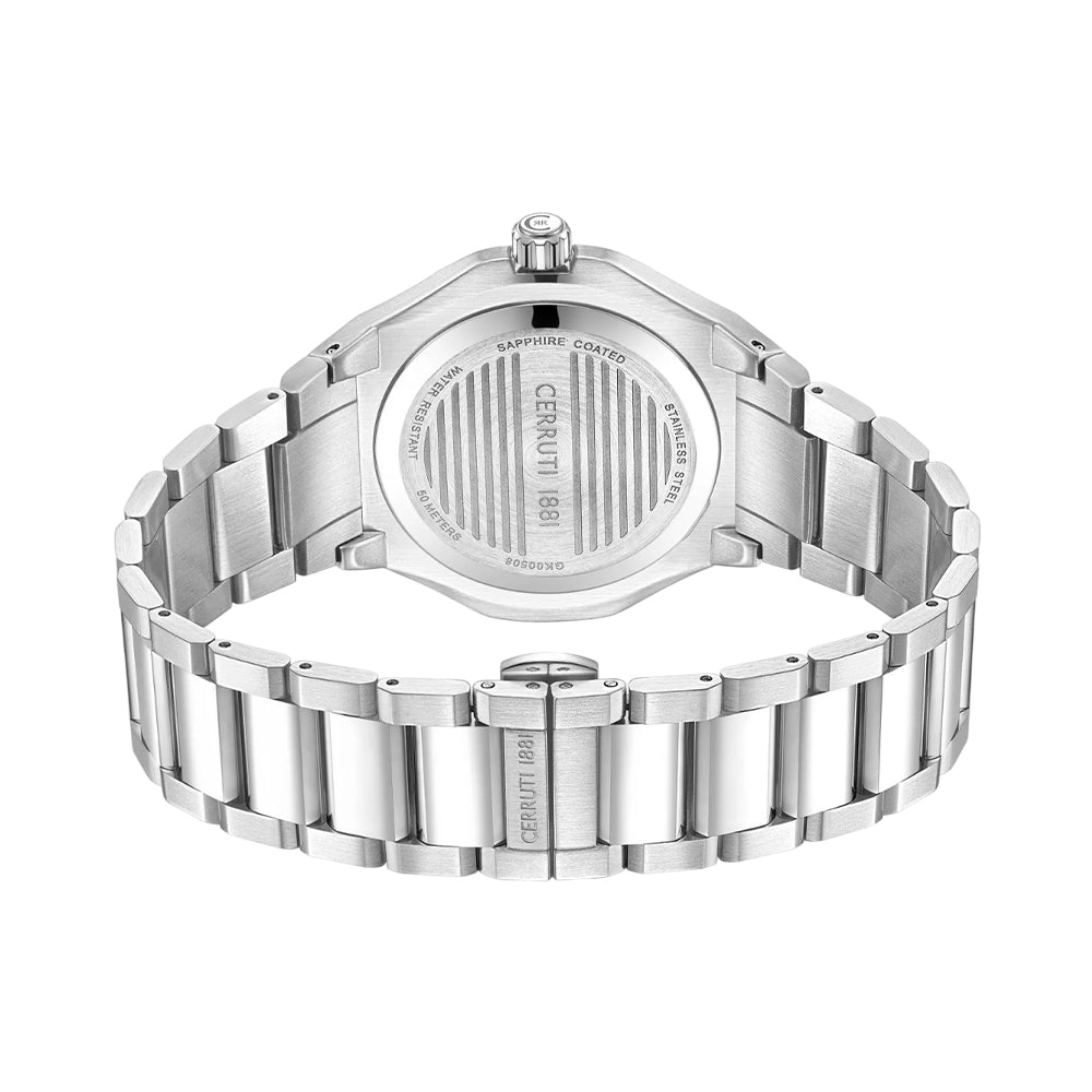 CERRUTI 1881 Lucardo Men's Blue Guilloché Dial Silver Watch CIWGK0050801 - Image 3