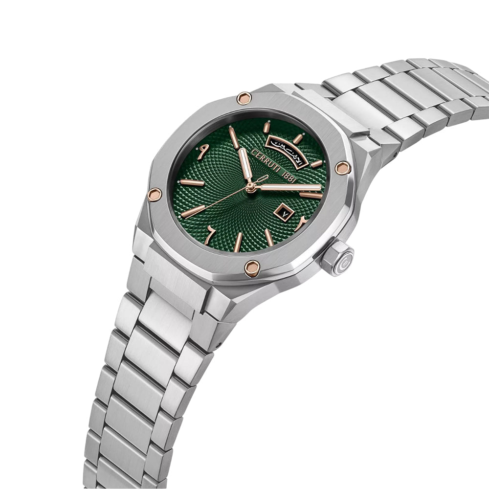 CERRUTI 1881 Razzuolo Men's Green Dial Silver Watch CIWGH0084803 - Image 2