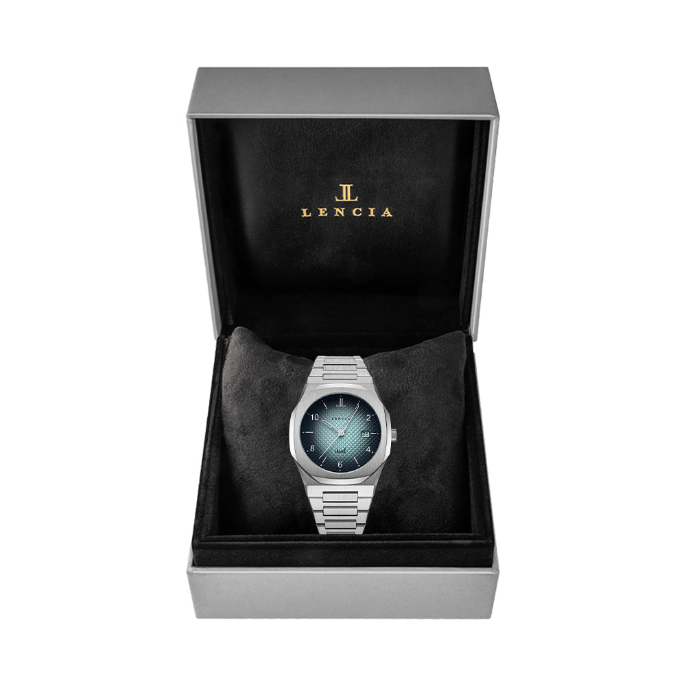 Chisel Monochrome Steel Watch by Lencia LC1015G - image 4
