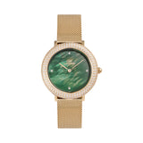Daniel Wellington Crystalline Bezel Evergold Green Women's Watch DW00100824