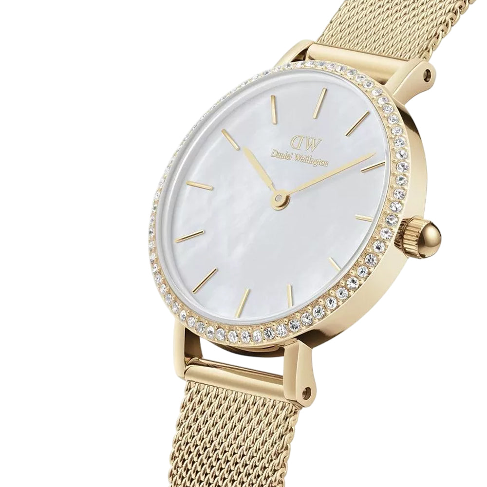 Daniel Wellington Petite Lumine Bezel Gold Mesh Watch DW00100662 - image 2