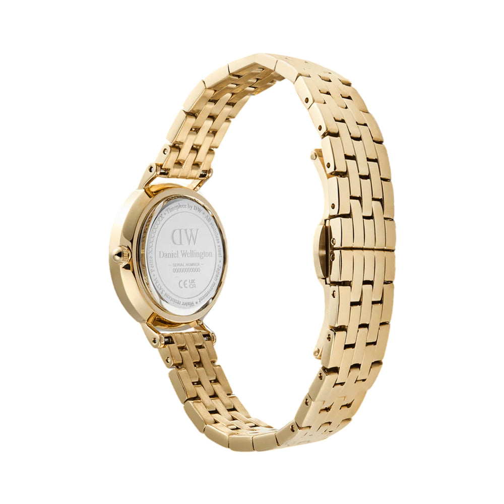 Daniel Wellington Petite Roman Numerals Date 5-Link Gold DW00100857 - Image 3