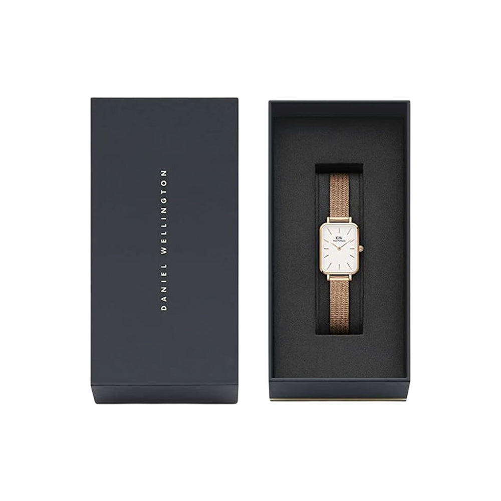 Daniel Wellington Quadro Women's White Dial Rose Gold Watch DW00100431 - Image 4