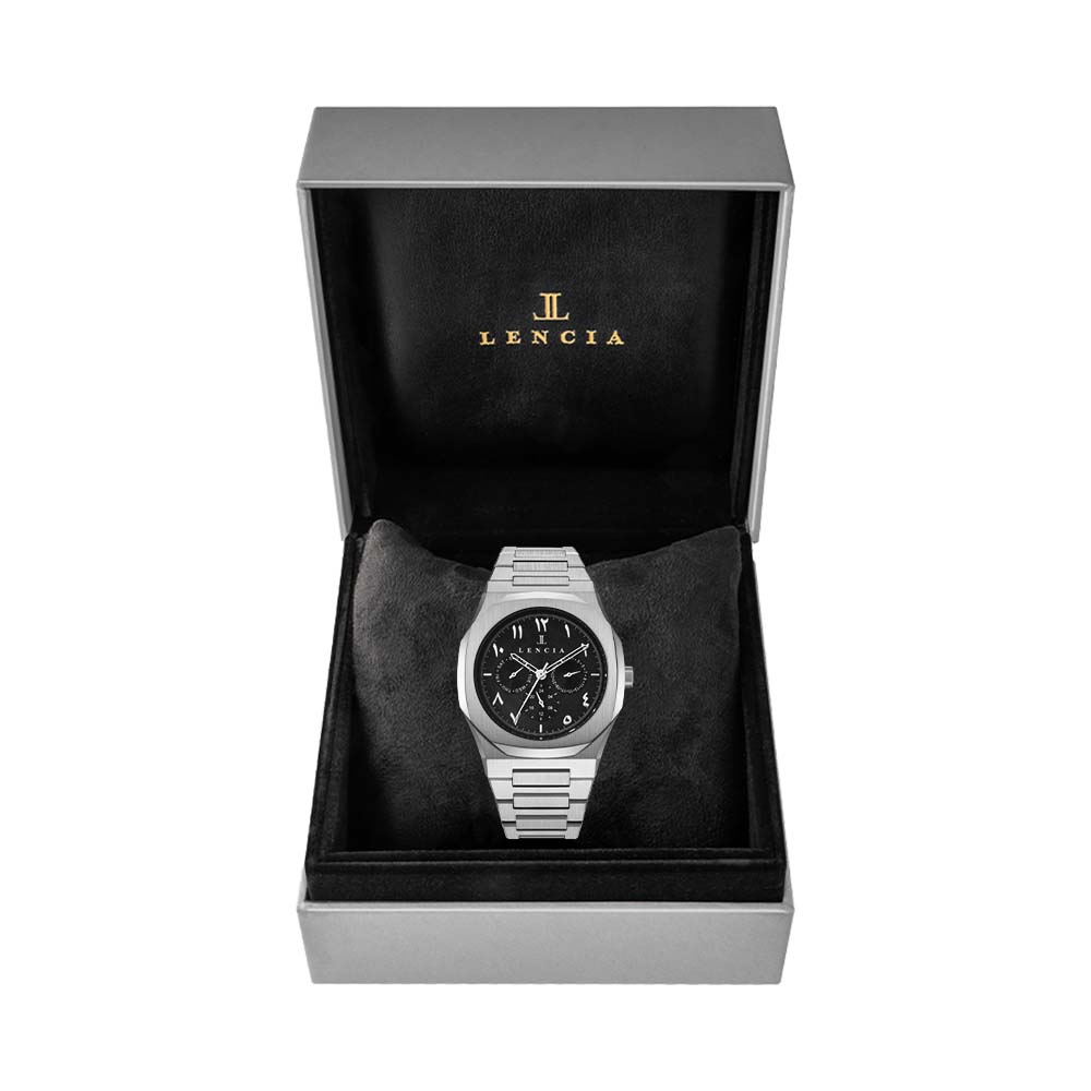 Lencia Men's Stainless Steel Chronograph Watch LC1015K1 - image 2
