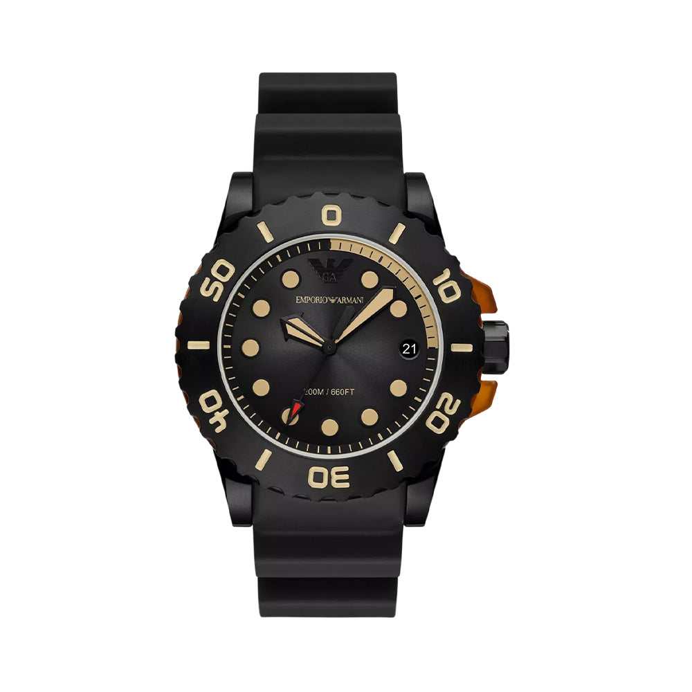 Emporio Armani Men's Aqua Black Dial Sport Watch AR11539