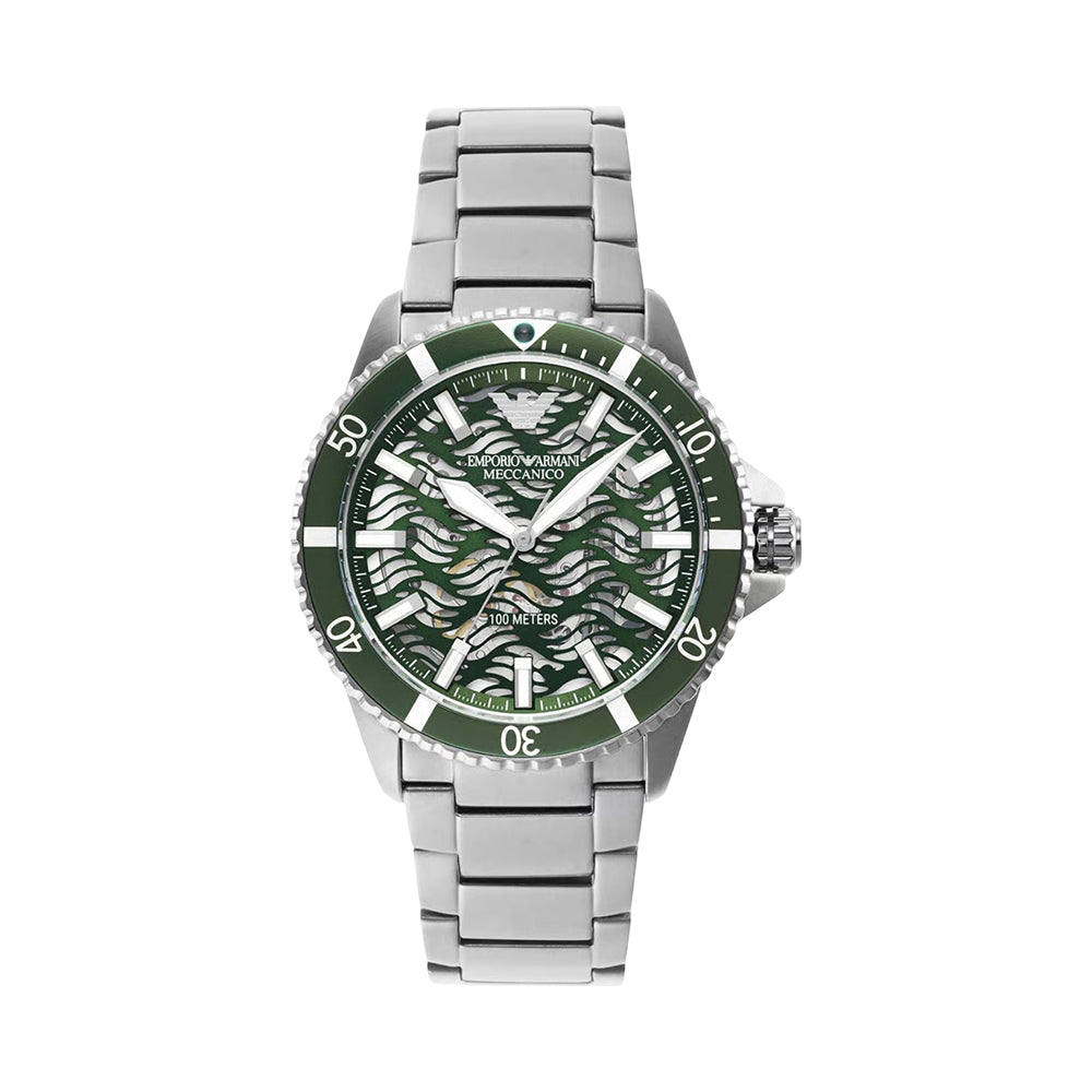 Emporio Armani Men's Green Dial Automatic Watch AR60061