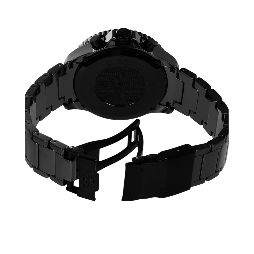Emporio Armani Men's Grey Dial Black Ceramic Chronograph Watch AR70010 - Image 3