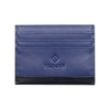 Fabian Leather Black/Blue Card Holder For Men - FMWC-SLG15-BNBL
