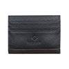 Fabian Leather Black/Brown Card Holder For Men - FMWC-SLG17-BNBR