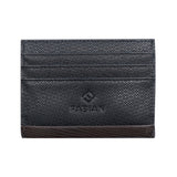 Fabian Leather Black/Brown Card Holder For Men - FMWC-SLG17-BNBR