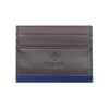 Fabian Leather Blue/Brown Card Holder For Men - FMWC-SLG16-BLNBR