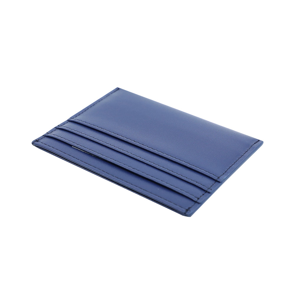 Fabian Leather Blue/Brown Card Holder For Men - FMWC-SLG16-BLNBR - Image 2