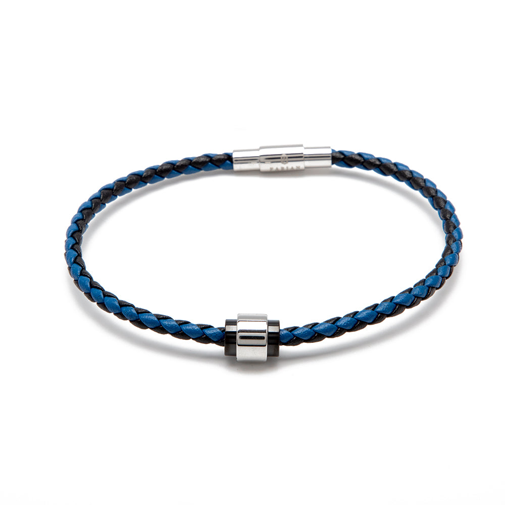 Fabian Men's Blue Black Bracelet FMB-JMYLB103-BBL