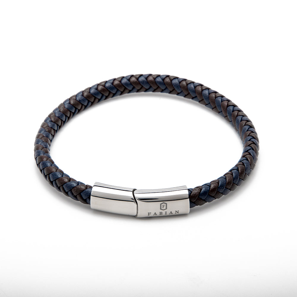 Fabian Men's Blue Brown Bracelet FMB-JMYLB104-BBL