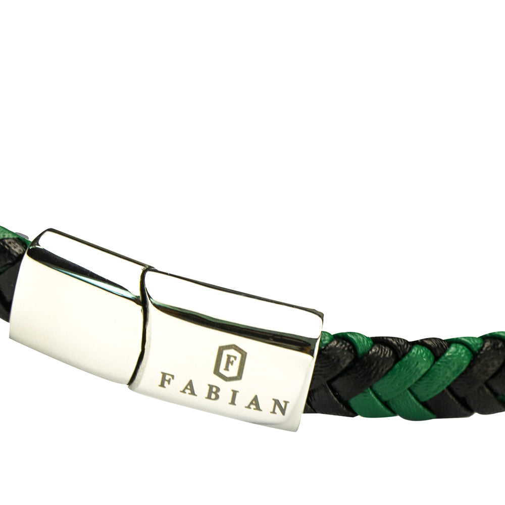 Fabian Men's Spring Green Black Bracelet FMB-JMYLB114-BGR - image 2