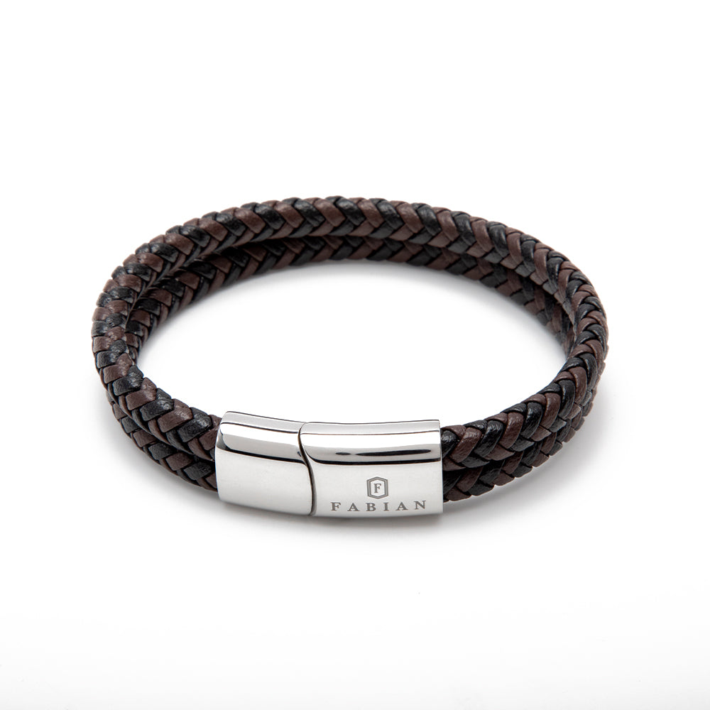 Fabian Men's Brown Black Bracelet FMB-JMYLB108-BBL
