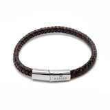 Fabian Men's Delightful Brown Black Bracelet FMB-JMYLB107-BBL