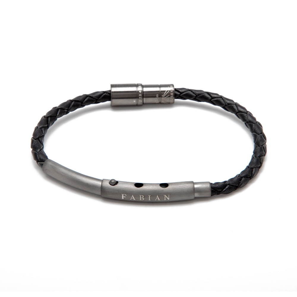 Fabian Men's Epic Splendid Black Bracelet FMB-B2897-007-B