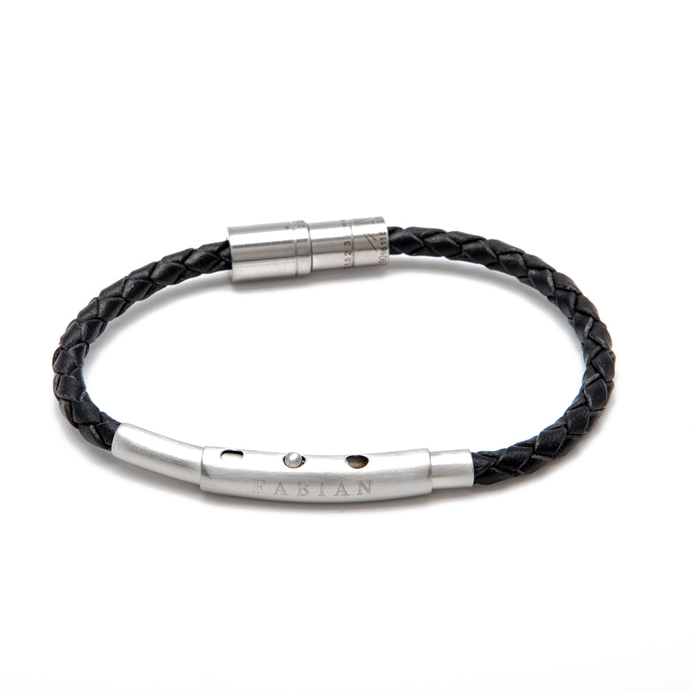 Fabian Men's Glorious Black Bracelet FMB-B2897-001-B