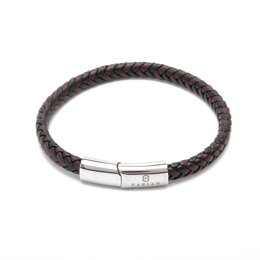 Fabian Men's Incredible Brown Black Bracelet FMB-JMYLB109-BBL