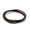 Fabian Men's Ruby Red and Brown Bracelet FMB-JMYLB112-2BRD