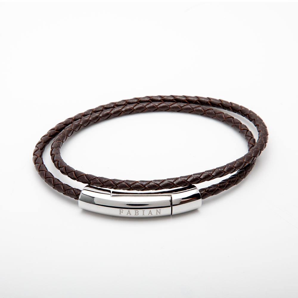 Fabian Men's Superb Brown Bracelet FMB-B2899-001-BR