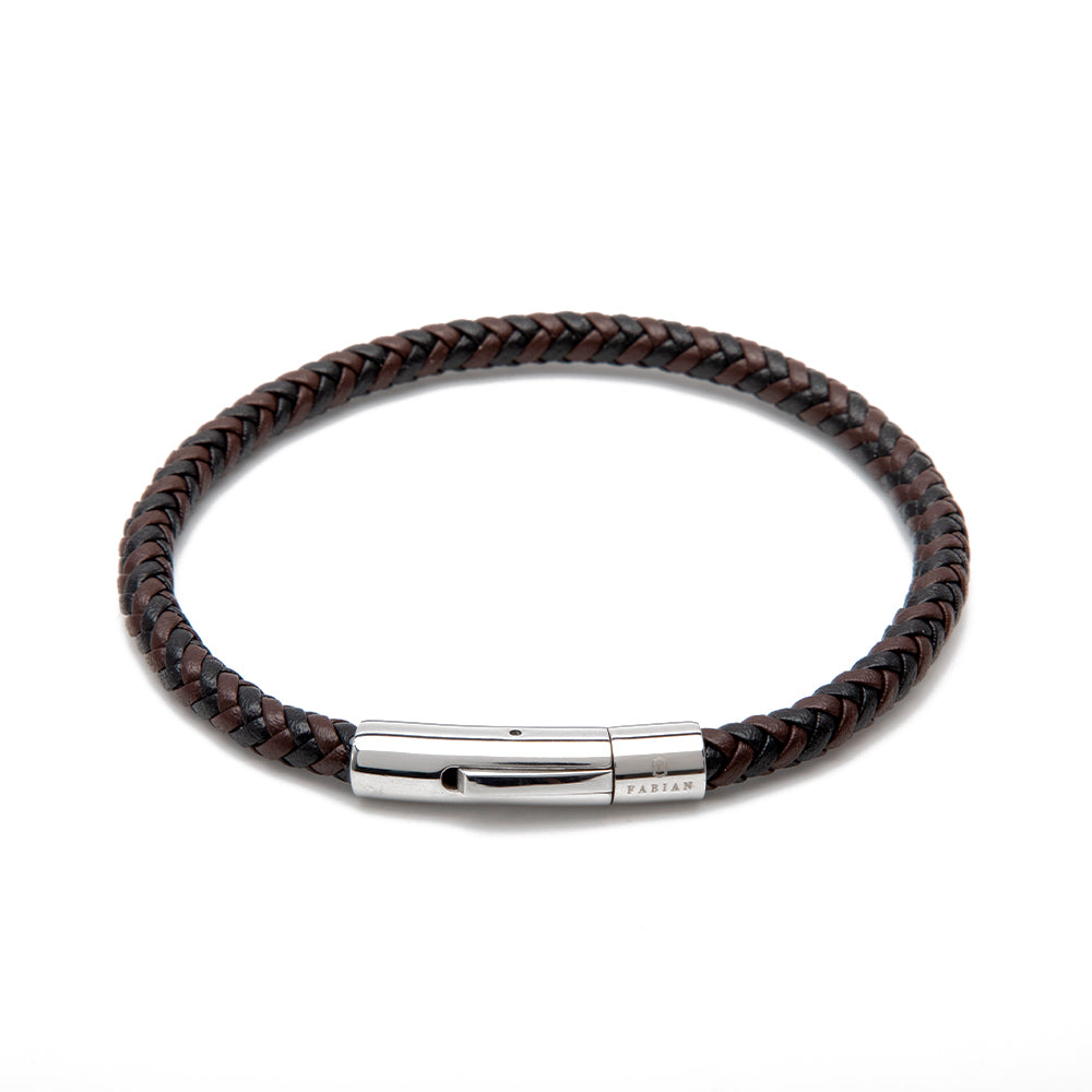Fabian Men's Wonderful Brown Black Bracelet FMB-JMYLB106-BBL