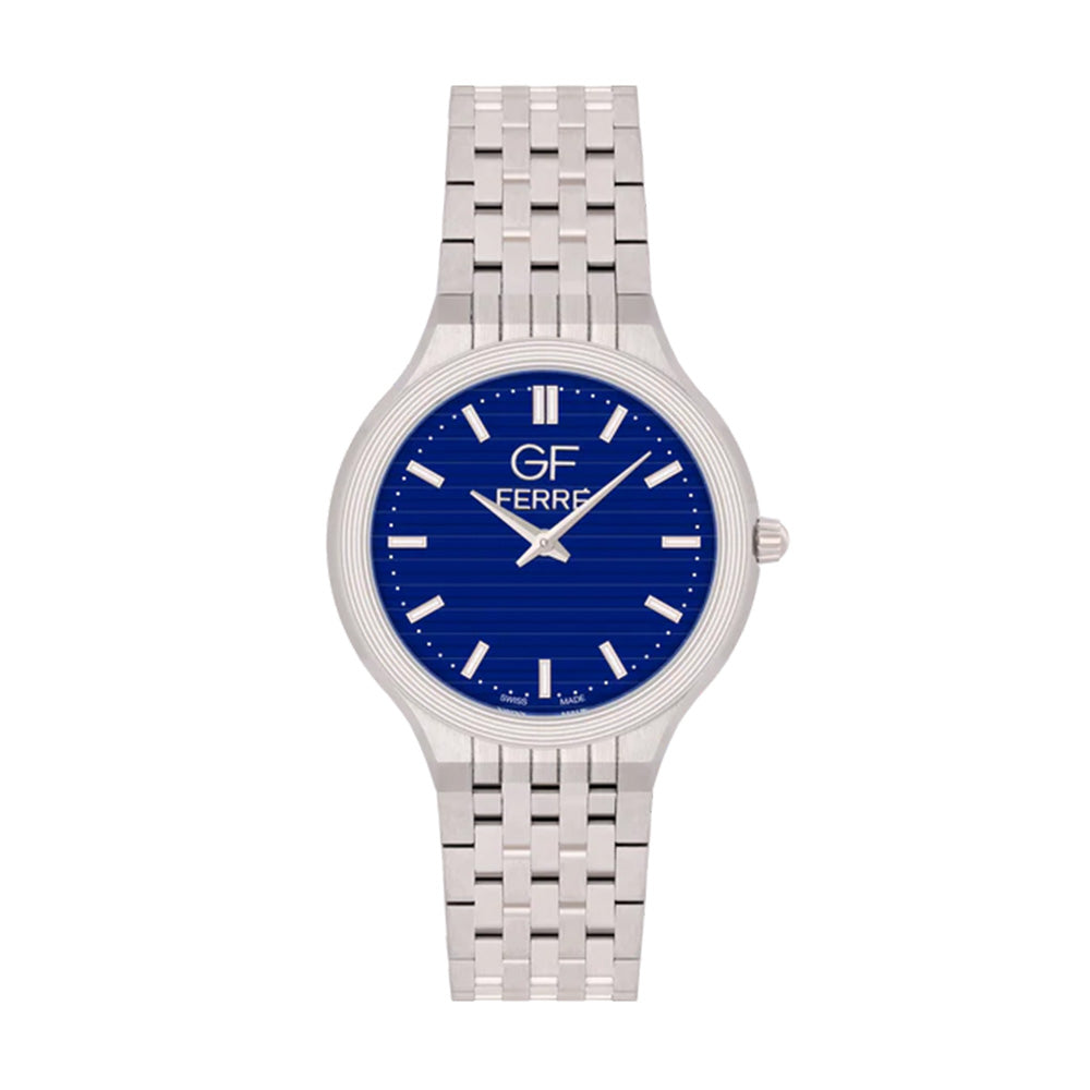 GF Ferre Men's Blue Dial Stainless Steel Watch GFSSBU170087G