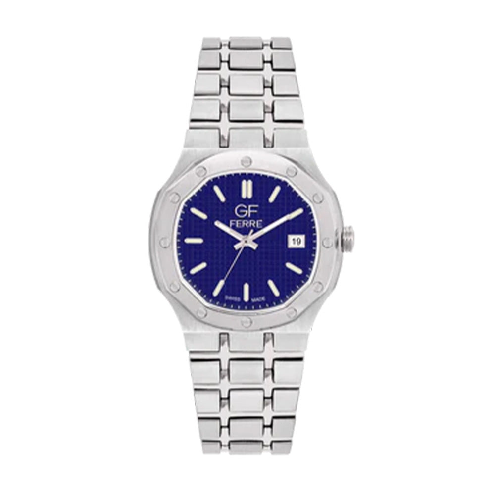 GF Ferre Men's Blue Dial Stainless Steel Watch GFSSBU8067G