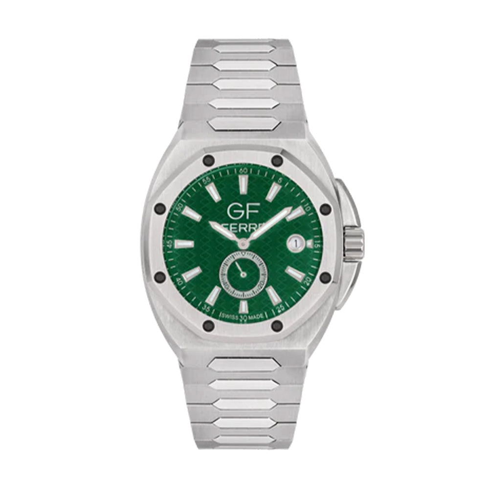 GF Ferre Men's Green Dial Stainless Steel Watch GFSSGN170053G