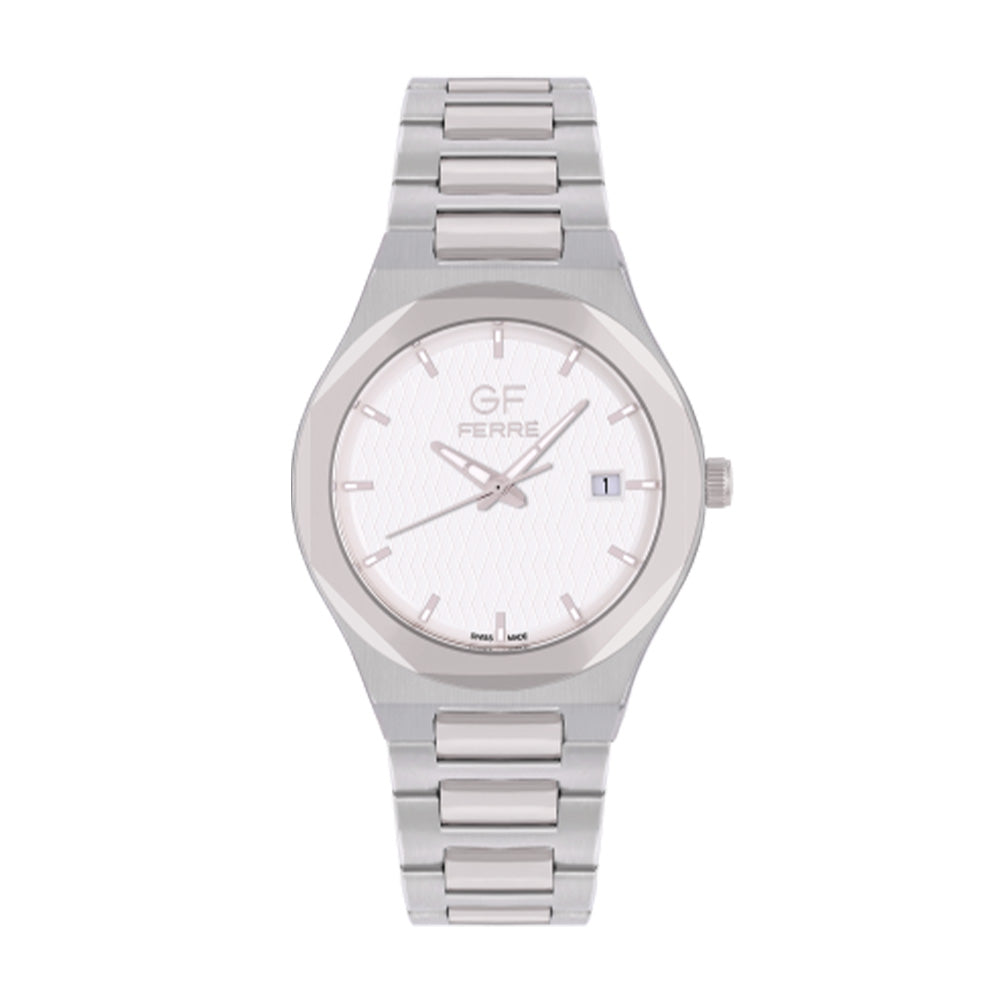 GF Ferre Men's Silver Dial Stainless Steel Watch GFSS3229G