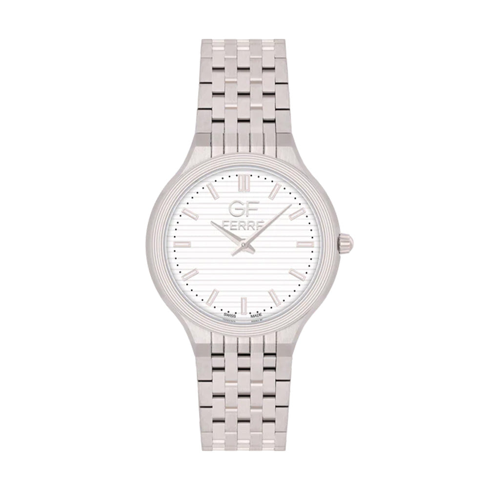 GF Ferre Men's White Dial Stainless Steel Watch GFSS170087G