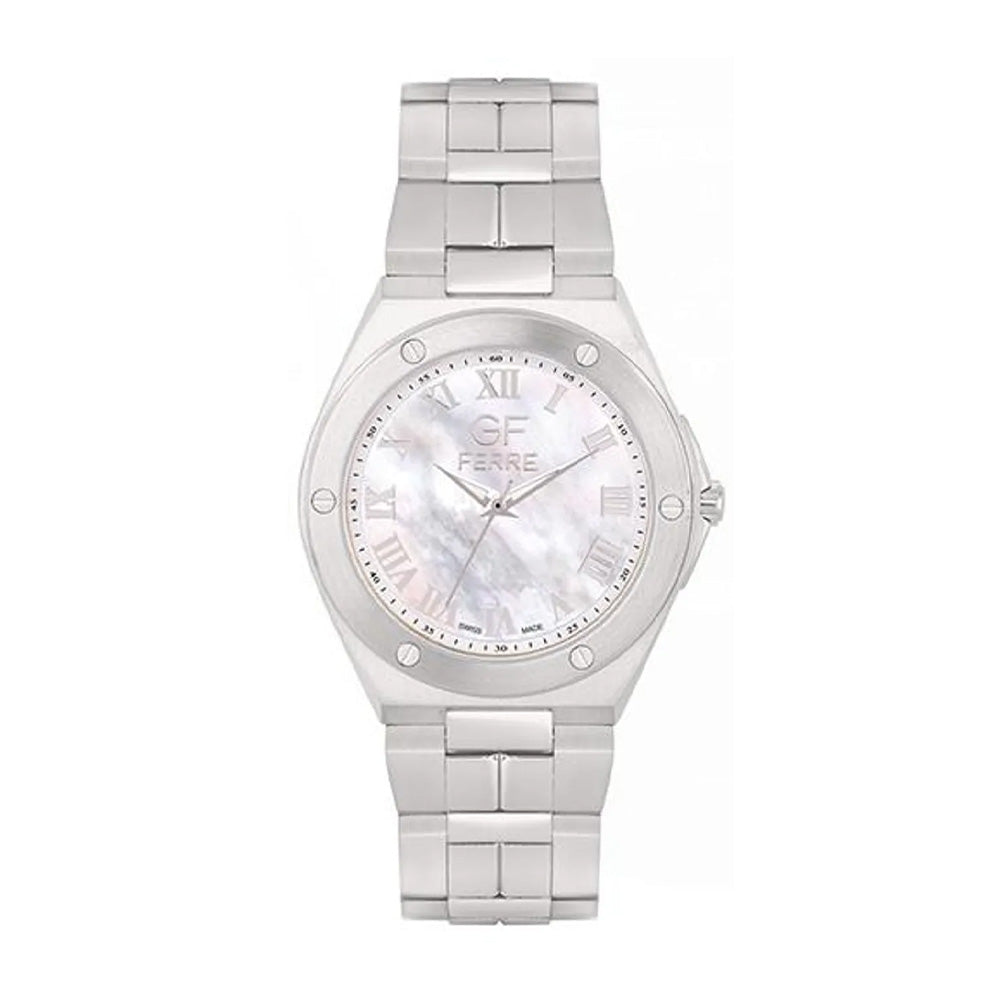 GF Ferre Men's White Dial Stainless Steel Watch GFSS8070G