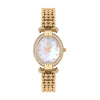 GF Ferre Women's Mother of Pearl Dial Gold Plated Zircon Watch GFGP2002LZ