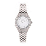 GF Ferre Women's White Dial Stainless Steel Zircon Watch GFSS8064LZ