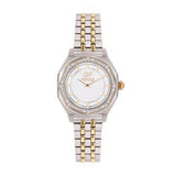 GF Ferre Women's White Dial Two-Tone Zircon Watch GFTG8064LZ